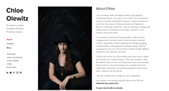 Desktop Screenshot of chloeolewitz.com