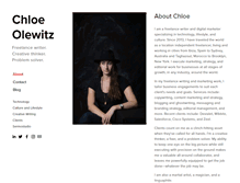 Tablet Screenshot of chloeolewitz.com